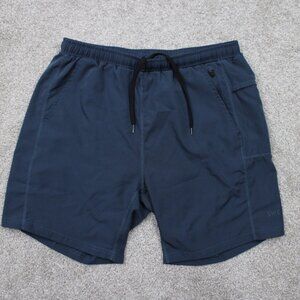 Swet Tailor Lined‎ Shorts Mens Small Blue Drawstring Gym Athleisure w/ 7" inseam